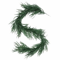6FT Real Touch Norfolk Pine Artificial Garland, Lifelike Faux Greenery for Holiday Fireplace, Staircase, Window & Door Decor