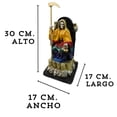 thumbnail image 4 of Imagen De Resina Santa Muerte Millonaria. (Multicolor), 4 of 6