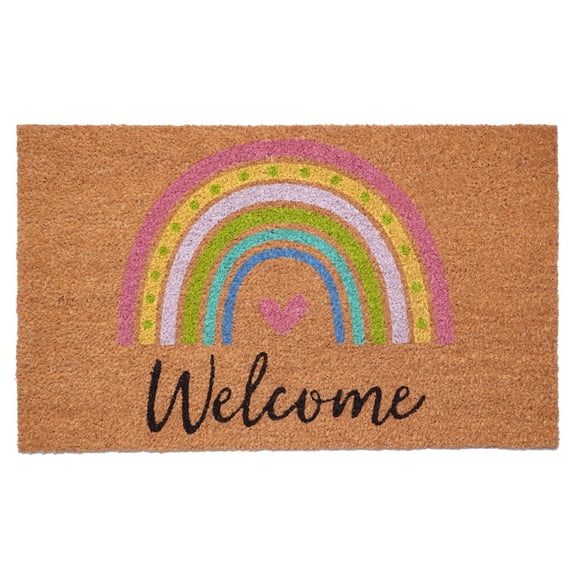 Calloway Mills 107841729 Rainbow Welcome Doormat 17" x 29"