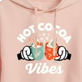 thumbnail image 3 of Disney - Hot Cocoa Vibes - Juniors Cropped Pullover Hoodie, 3 of 5