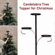 thumbnail image 5 of Black Triple Tree Topper,Triple Tree Topper Candle Holder for Christmas Decor, 5 of 5