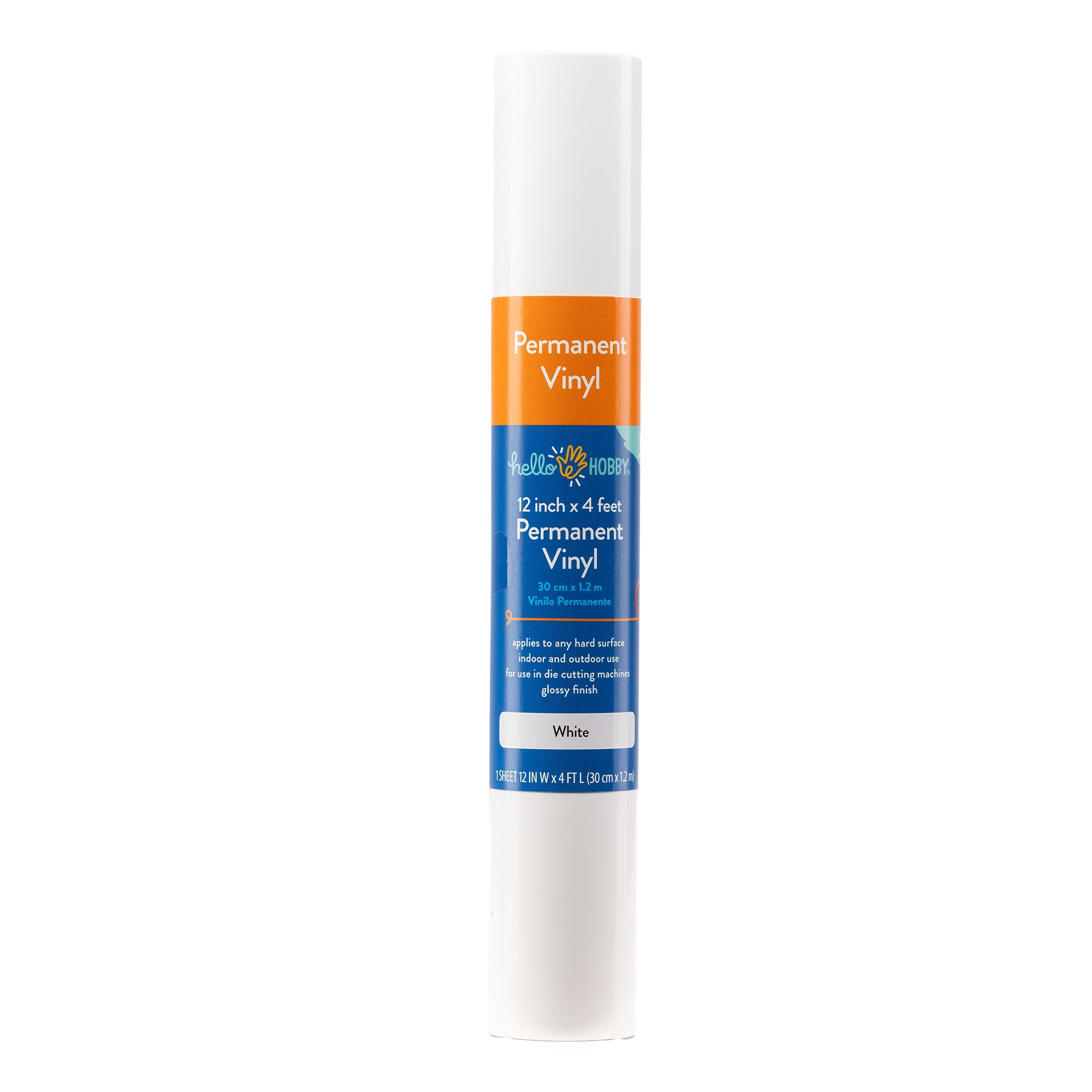 (3 pack) Hello Hobby 12" x 4' White Permanent Craft Vinyl Roll