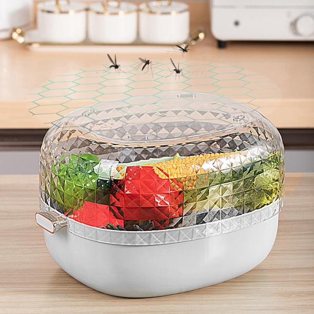 Cuenco de lavado engrosado Baoblaze grande colador de cocina de doble capa para verduras Blanco