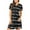 Black, variant on SHOPESSA Women Summer Tunic Dress with Pockets Short Sleeve Stripe Dresses Round Neck Casual Loose Flowy Swing Shift Dresses for Women