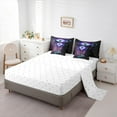 thumbnail image 5 of Homewish Teens Female Men Flying Gradient Butterfly Bedding Comforter Set 7 Pieces,Bohemian Feather Dreamcatcher Full Bedding Set Lightweight,Galaxy Starry Sky Fitted Sheet Flat Sheet, 5 of 8