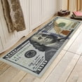thumbnail image 2 of 100 Dollar Bill Non-Slip Area Rug Door Mat One Hundred Dollar Money Bath Mat Home Decor Carpet Runner, 2 of 9