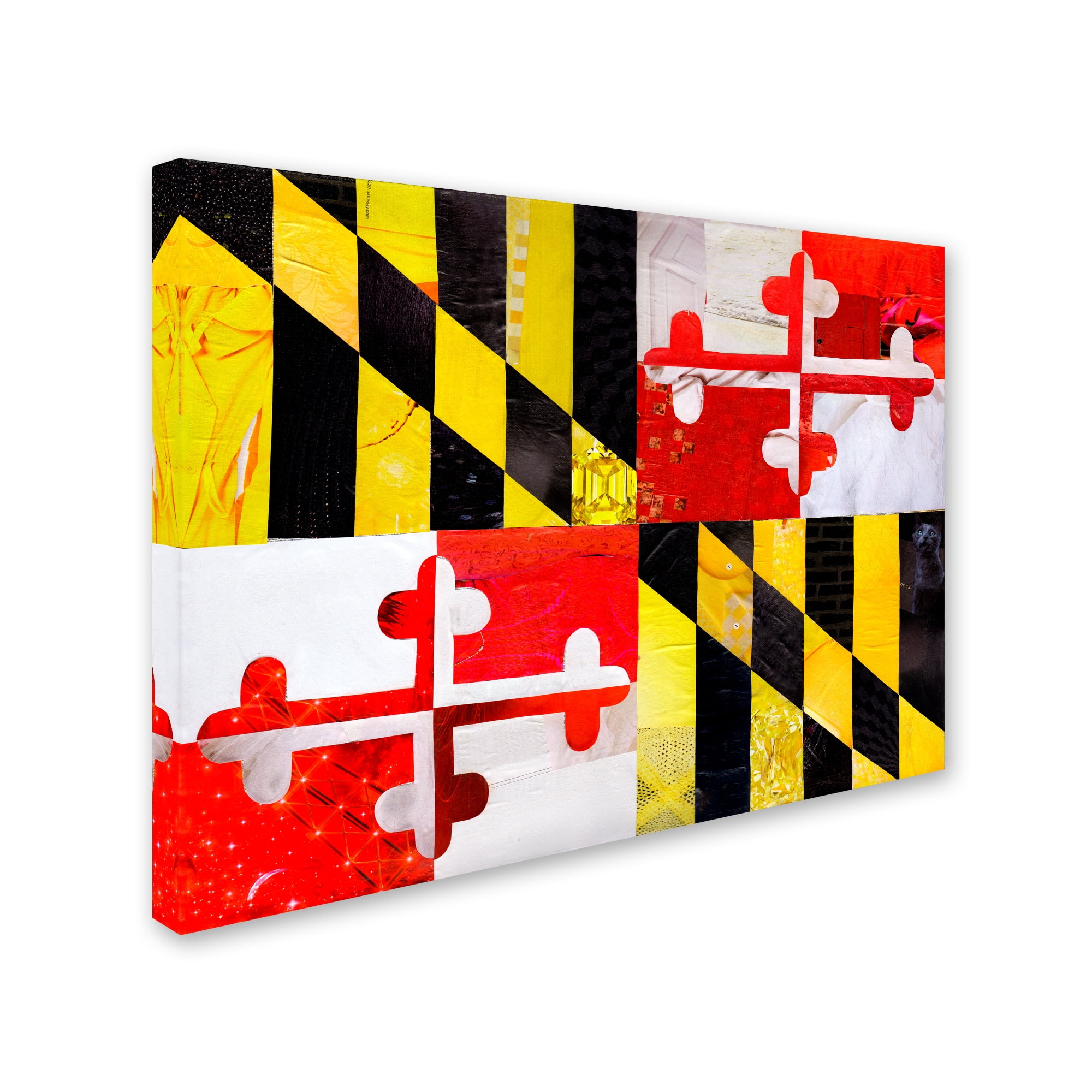 Trademark Fine Art 'Maryland' Canvas Art by Artpoptart