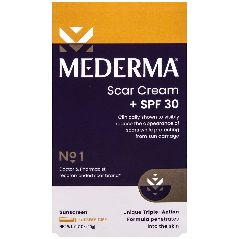 Mederma Scar Cream + SPF 30 Protection & Treatment, 0.7 oz - Walmart.com - Walmart.com
