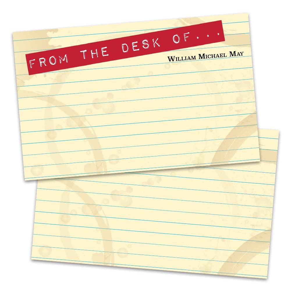Personalized Legal Pad Flat Note Cards Walmart Com Walmart Com
