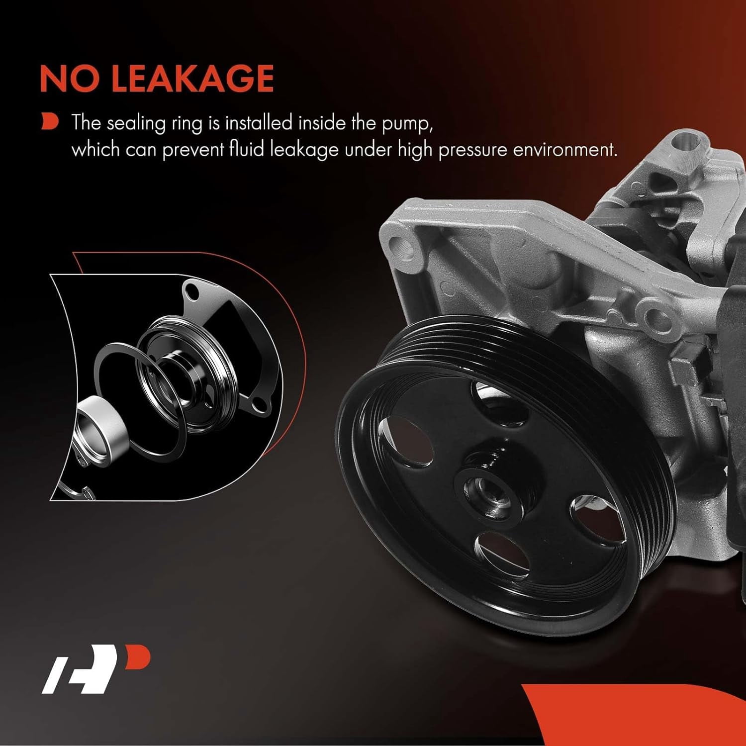 A-Premium Power Steering Pump with Reservoir and Pulley Compatible with Mercedes-Benz C300 2014 C350 2012-2014 V6 3.5L