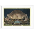 thumbnail image 2 of Art.com Cincinnati Union Terminal at Night, Cincinnati, Ohio Art Print, White Frame Wall Art, 44" x 32", 2 of 5