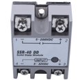thumbnail image 5 of 10X Rele de Estado Solido Monofasico DC-DC SSR-40DD 40A DC3-32V DC5-60V Blanco + Plata, 5 of 5