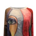 thumbnail image 5 of ICHUANYI Clearance Women's Printing Loose Casual Fashion Long Sleeve T-shirt Blouse Tops(Brown, XL) ICHUANYI WER2023081016918, 5 of 5