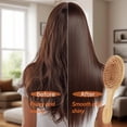thumbnail image 4 of FungYuan Hair Brush Set of 2, Natural Bamboo Hair Brushes, Massage Scalp, Exfoliate, Remove Tangles, 4 of 8