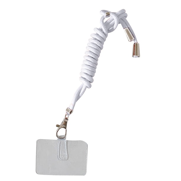 Cuerdas colgantes de nylon para teléfono móvil con tarjeta Cordones para el cuello desmontables Antipérdida Crossbody Collar Cordones Correa Accesorio para teléfono móvil Blanco Eigraketly EL022540-11