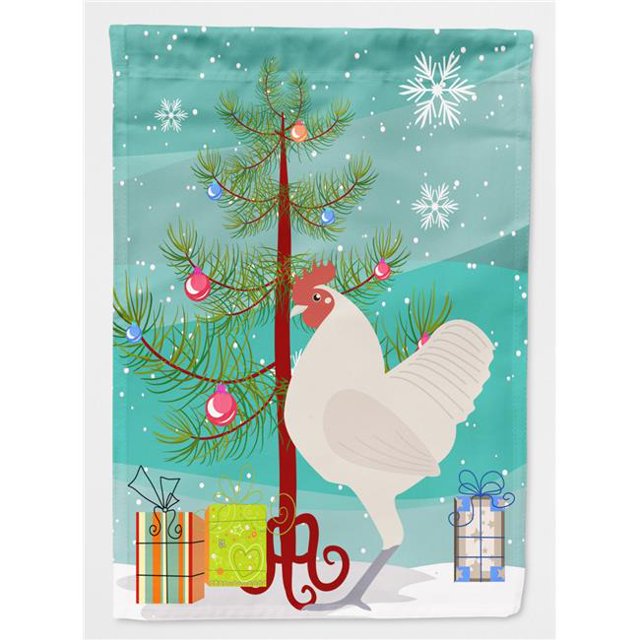 German Langshan Chicken Christmas Flag - Garden Size