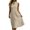 Beige, variant on ClodeEU Women's Notch Collar Sleeveless Waist Tie Midi Dress,Casual A Line Flowy Sundress with Pockets Beige,Women's Plus L
