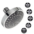 thumbnail image 3 of Irfora Cabezal de ducha de alta presión 4 pulgadas 5 configuraciones Baño ajustable Cabezal de ducha Rociador Cabezal de ducha Baño de cromo pulido Reemplazo del cabezal de ducha de lluvia Irfora Alcachofa de la ducha, 3 of 7