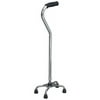 DMI Adjustable Multi-Color Quad Cane, Small Base, Silver []