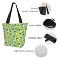 thumbnail image 6 of Fotbe Lemon1 Pattern Beach Tote,Shoulder Handbag,Spacious Tote Bag,Lightweight Travel Bag,Versatile Shopping Bag, 6 of 9