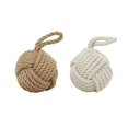 thumbnail image 4 of Butée de Porte en Corde Assortie avec Texture Blanc Perle Beige - Lot de 2, 4 of 5