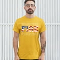thumbnail image 3 of Tee Hunt Volunteer Fire Fighter T-Shirt Fire and Rescue Courage Patriotic Men's Tee, Yellow, Medium, 3 of 5