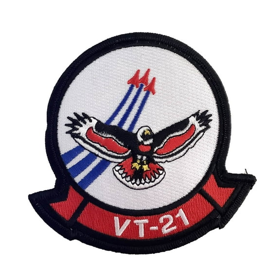 VT-21 Red Hawks Squadron Patch – Plastic Backing