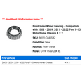 thumbnail image 2 of Front Inner Wheel Bearing - Compatible with 2008 - 2009, 2011 - 2022 Ford F-53 Motorhome Chassis 4 X 2 2012 2013 2014 2015 2016 2017 2018 2019 2020 2021, 2 of 2