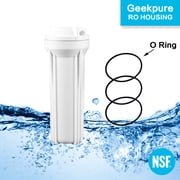 Geekpure 10 Inch Reverse Osmosis Filter Housing for RO System -1/4 Port-Fit for 2.5x10 Filters