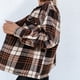 thumbnail image 5 of Chaqueta Blusas de otoño para mujer Camisa a cuadros informal de manga larga Traje diario (Marrón S) Ygjytge Marrón T S para Mujer, 5 of 5