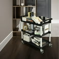thumbnail image 3 of Giantex Rolling Service Cart, Heavy Duty Utility Cart for Kitchen, Restaurant, Office, Warehouse, Garage, 3 of 9