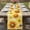 Yellow, variant on Table Runner 72 Inches Long for Kitchen Dining, Sunflower Dresser Scarf Farmhouse, Dining Table Decorations for Wedding/Parties, Yellow Flowers Elegant Pastoral Botanical 18 x 72 In