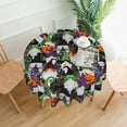 thumbnail image 2 of Nappe d'Halloween Lavable Nappe Gnome Réutilisable Nappe Ronde d'Automne 60 Pouces Couverture de Table Rustique de Ferme pour Décoration de Table de Fête de Vacances, 2 of 6
