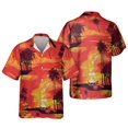 thumbnail image 3 of Camisas estampadas con cocoteros de playa hawaianas para hombres, ropa informal para la playa hawaiana, blusas Y2k de manga corta para vacaciones para hombres, 3 of 5