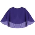 thumbnail image 4 of Alvivi Womens Shawls Wraps Chiffon Cover Up for Evening Dress Open Front Bolero Shrug Cardigan Purple One Size, 4 of 5