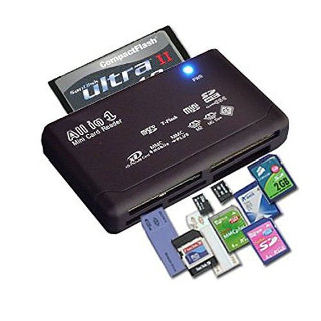 SUTENGDA All In One Card Reader USB 2.0 SD Card Reader Adapter Support TF CF SD Mini SD SDHC MMC MS XD