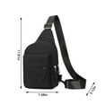 thumbnail image 3 of Strap Bag Crossbody Backpack with Headphone Hole, Versatile Hiking and Travel Chest Bag, Practical Crossbody Sling Backpack for Outdoor Activities and Everyday Use, 3 of 6