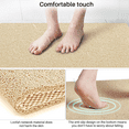 "UUGEE AntiSlip PVC Loofah Shower Mat for Bathtub Stall, 17""x30