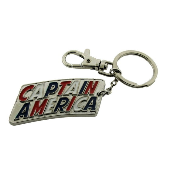Captain America Marvel Comic US Avengers KeyChain Ring Costume Halloween Metal