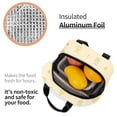 thumbnail image 6 of Yellow Duck Floral Lunch Bag Thick Aluminum Foil Tote Cooler for Women Work Picnic Gift, 6 of 7