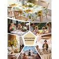 thumbnail image 5 of Sunflower Tablecloth Rectangle Table Cloth 60x120 , Waterproof Tablecloth Outdoor Table Cloth, Farmhouse Flowers Summer Botanical Washable Table Cover for Kitchen Dining Party, 5 of 8