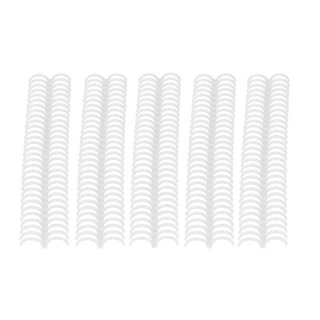 Binding Comb, Paper Binding Tool Wear Resistant PP 22mm Inner Diameter Rust And Corrosion Proof Reusable For School White