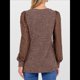 thumbnail image 4 of Blusas de Encaje de Larga para Mujer, Suéteres de Cuello en V A para Otoño 2025, Atuendos Elegantes e Informales de Invierno Marrón Oscuro L, 4 of 8