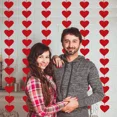 thumbnail image 4 of PRIME - 72Pcs Valentines Day Decor, Red Heart Hanging Garland Banner With Felt Hearts, 4 of 6