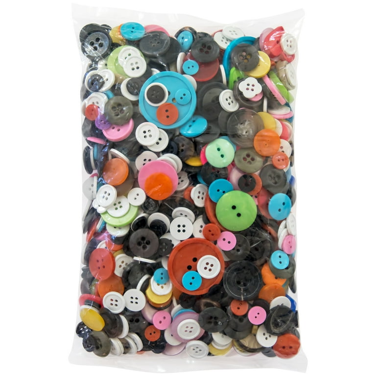 Bright Craft Buttons - 1 lb. Weight - 1 lb Style