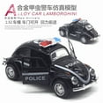 thumbnail image 5 of 1:32 Alloy Beetle police car fire truck Pull back car model hot selling children's toy gift, 5 of 8