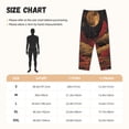 thumbnail image 4 of Picia Lunar Mountains Golden Rivers Womens Soft Woven Cotton Elastic Waistband Sleep Pajama Pant Lounge Sleep Pant With Pockets And Drawstring-XX-Large, 4 of 9