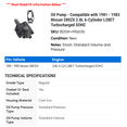 thumbnail image 2 of Oil Pump - Compatible with 1981 - 1983 Nissan 280ZX 2.8L 6-Cylinder L28ET Turbocharged SOHC 1982, 2 of 2