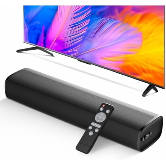 Sound Bar, 50W Soundbar for Smart TV Bluetooth 5.3 Speaker 17Inch with ARC/Optical/AUX Connection Surround for Home Theater Audio TV/PC/Gaming/Projectors