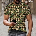 thumbnail image 2 of Camo Hunting Short Sleeve Shirt for Men - Lightweight Performance Stretchable Tee with 4-Way Stretch, 2 of 7